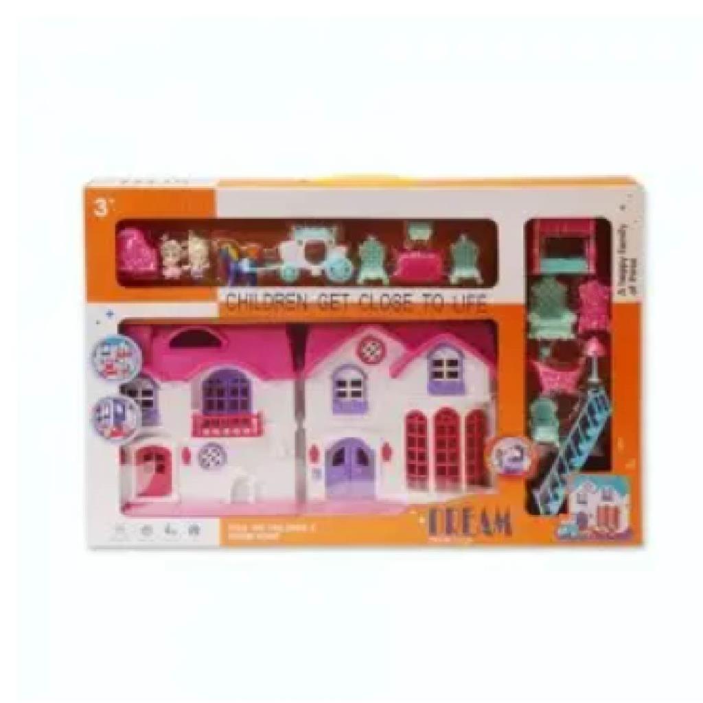 Dream Villa Doll House Playset with Furniture & Accessories